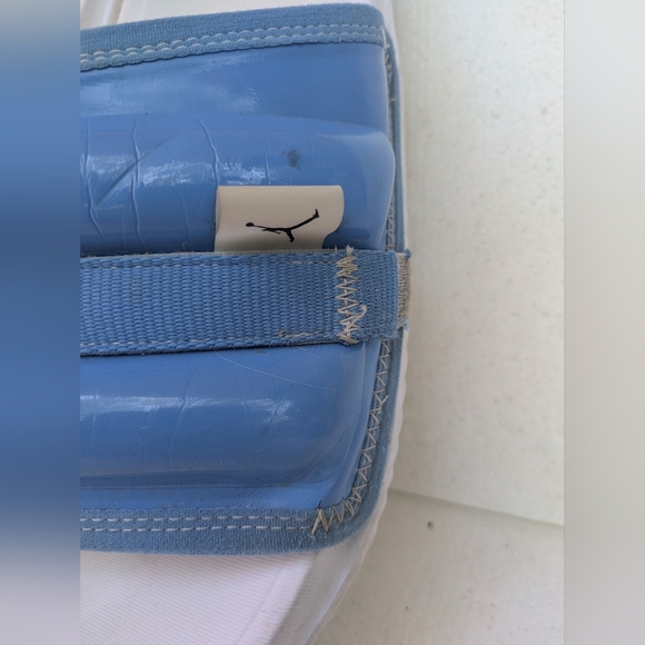 Jordan Super Play Slide Sandal size 13 White and ceil blue Engineered 23 DM - Picture 8 of 9